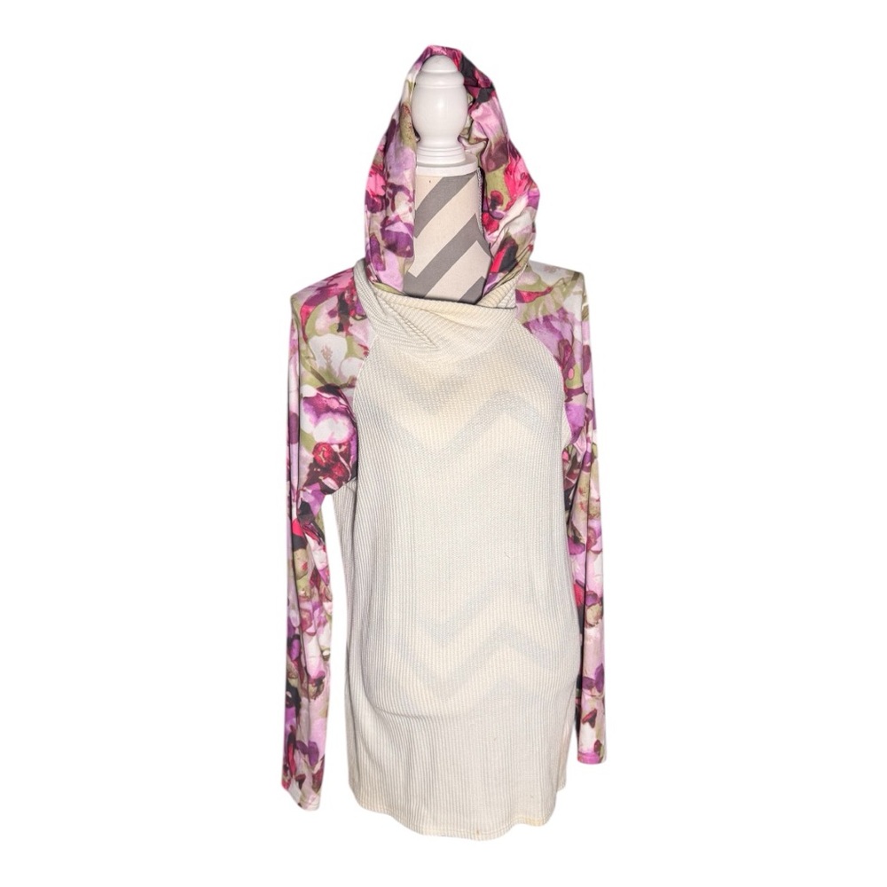 Floral Hooded Sweater